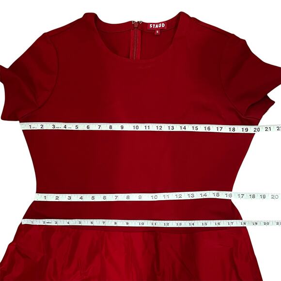 NEW NWT Staud Hopper Maxi Dress in Rouge Red - Picture 9 of 9